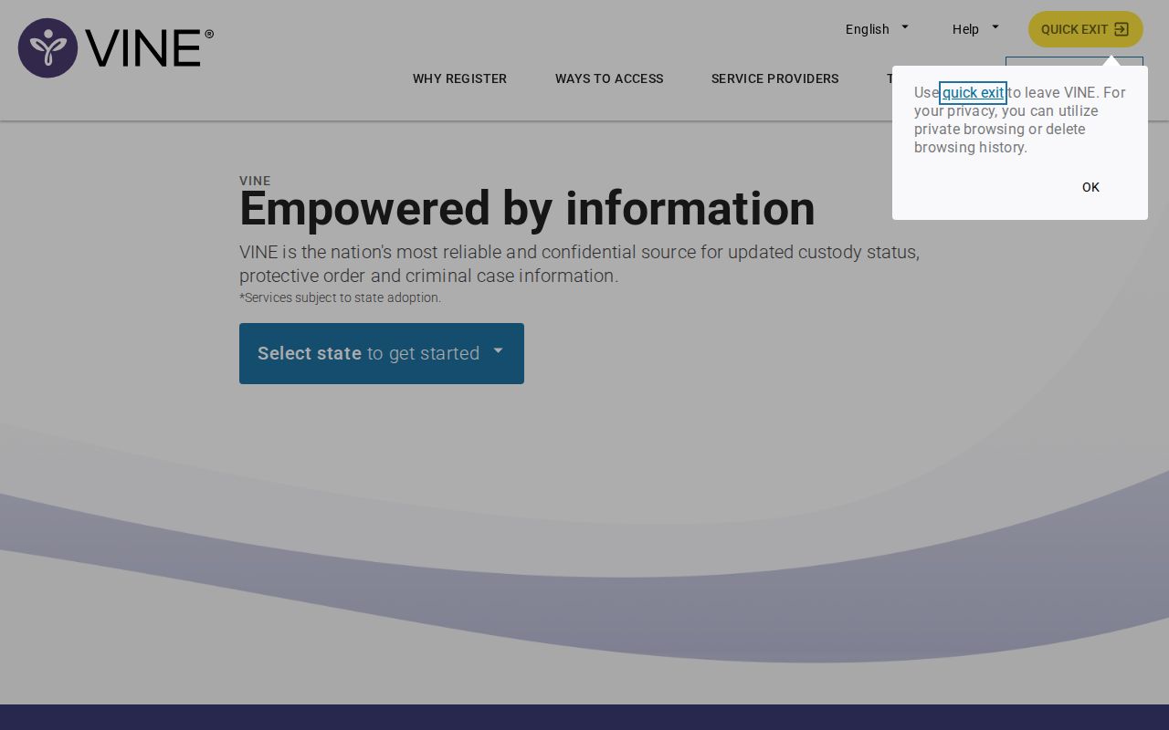 Douglas County arrest custody status notification service