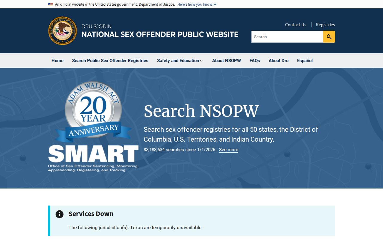 Douglas County sex offender search through the national NSOPW interface